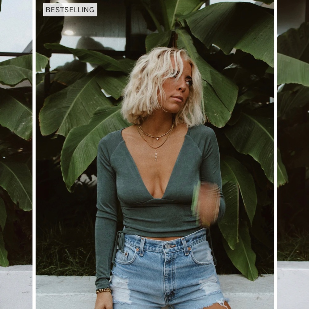 NALA EMERALD CROP TOP